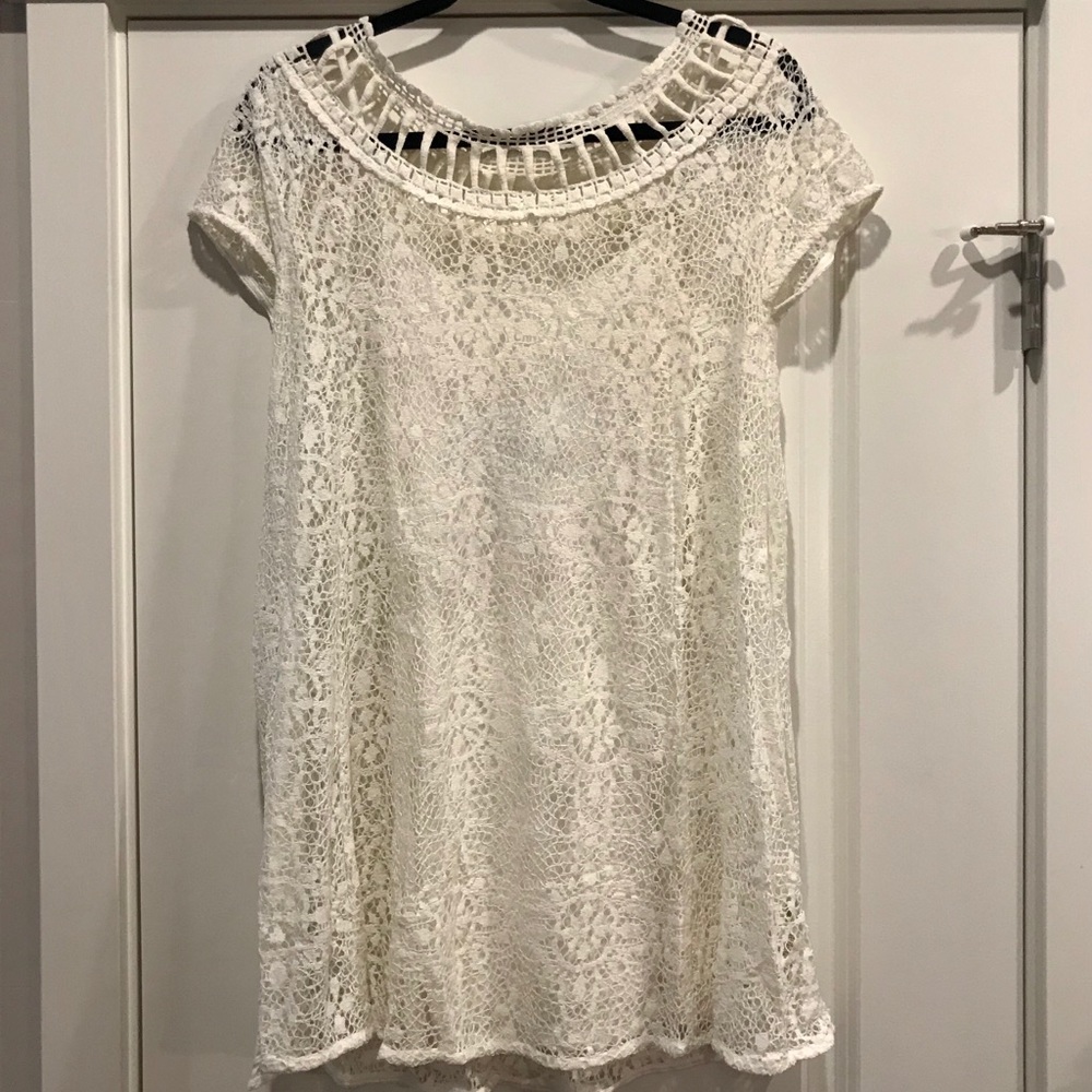 Free People Lace Mini Dress